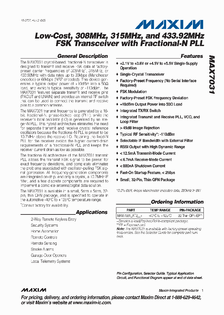 MAX7031ATJ_4682391.PDF Datasheet