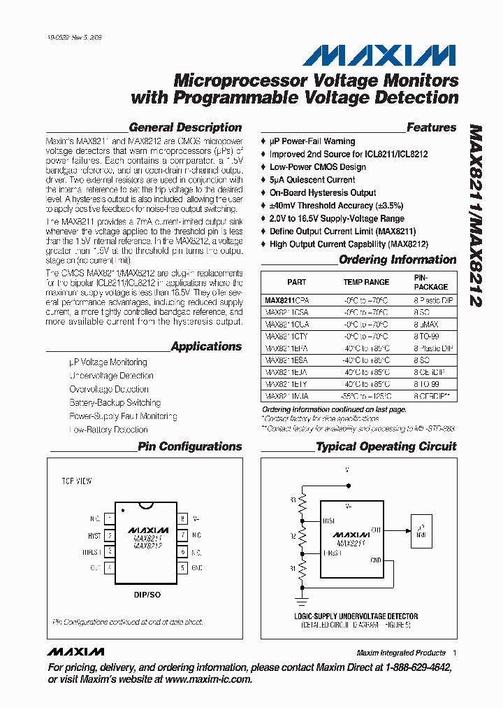 MAX8211MSAPR_4912047.PDF Datasheet