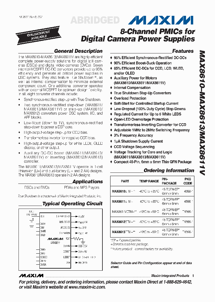 MAX8611VETM_4346587.PDF Datasheet