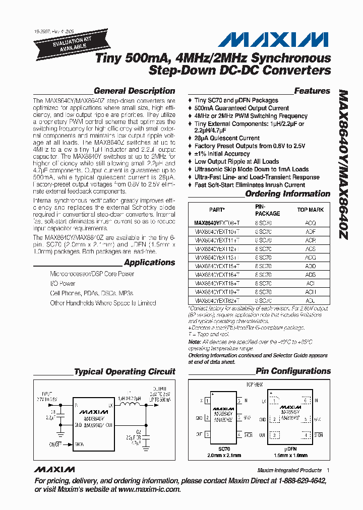 MAX8640YEXT82T_4630197.PDF Datasheet