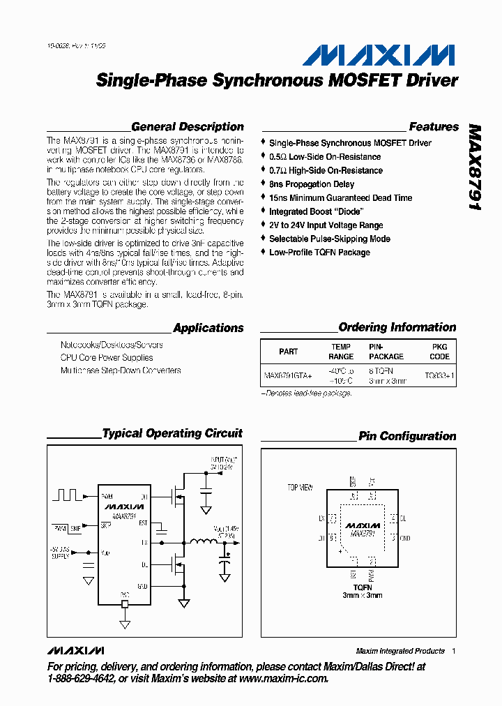 MAX8791_4623365.PDF Datasheet