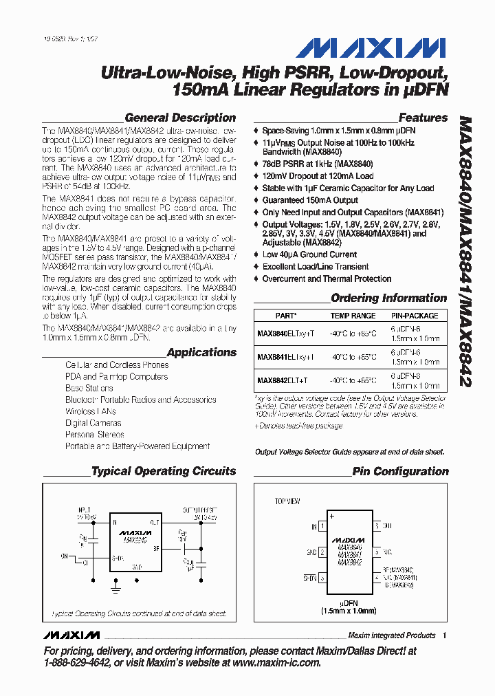 MAX8841ELT89T_4884638.PDF Datasheet