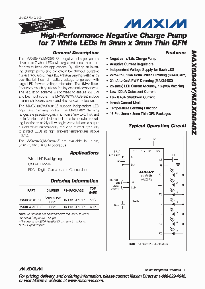 MAX8848ZETET_4607557.PDF Datasheet