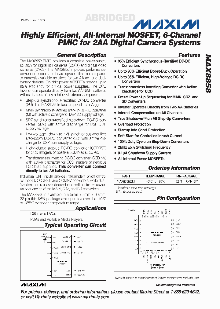 MAX8858_4355220.PDF Datasheet