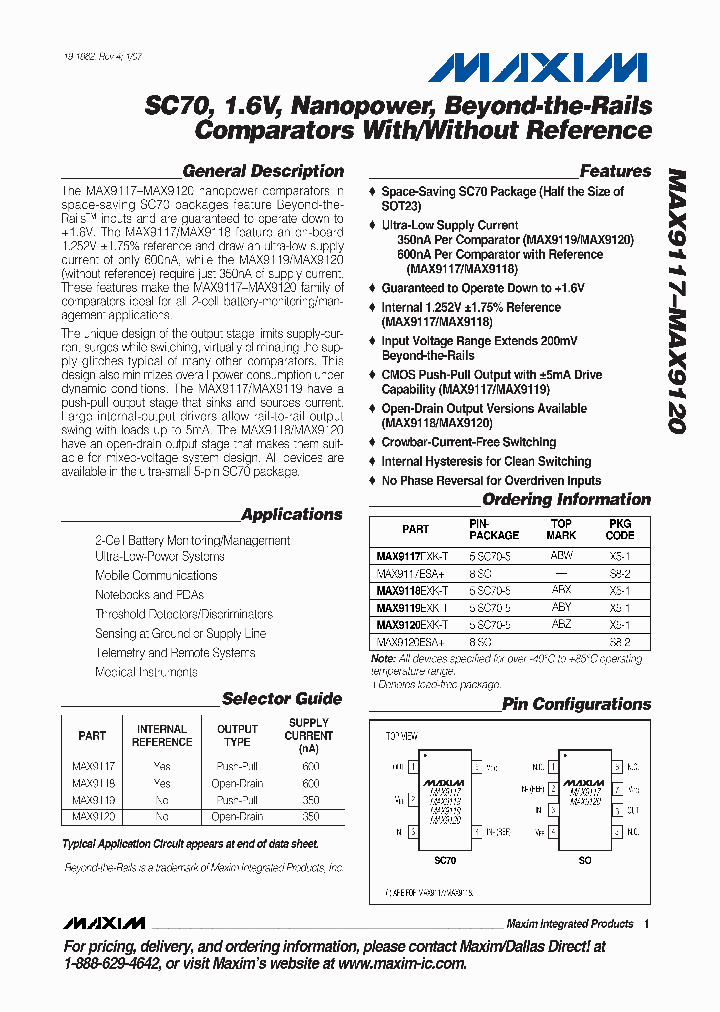 MAX9117ESA_4919230.PDF Datasheet