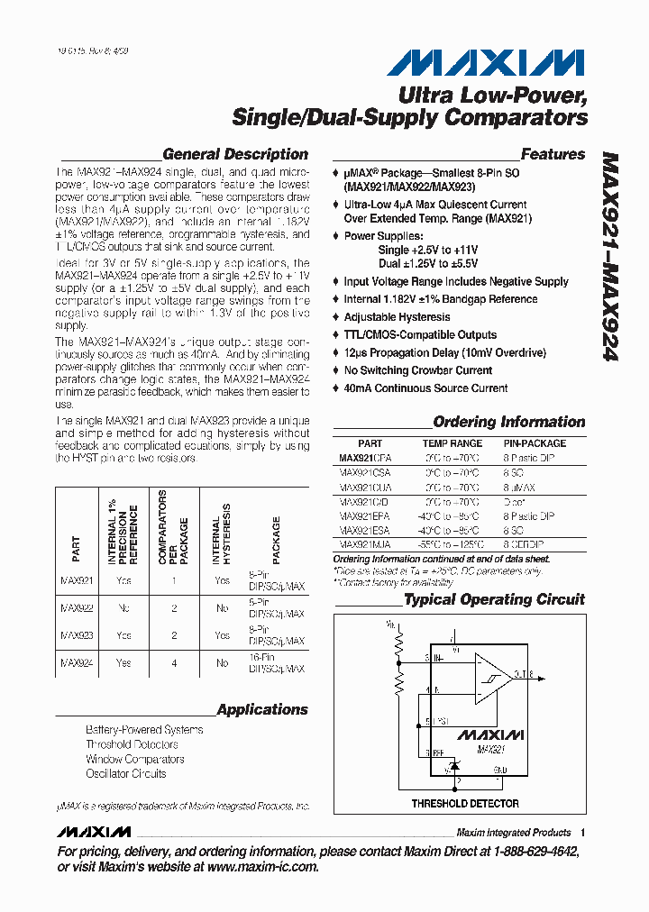 MAX923MSAPR_4478197.PDF Datasheet