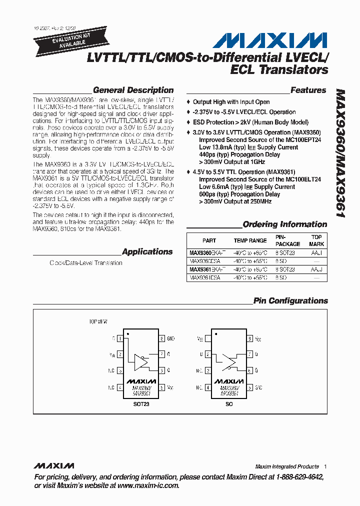 MAX9361EKA-T_4854339.PDF Datasheet