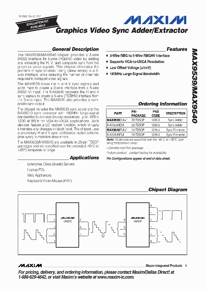 MAX9539EUI_4185002.PDF Datasheet