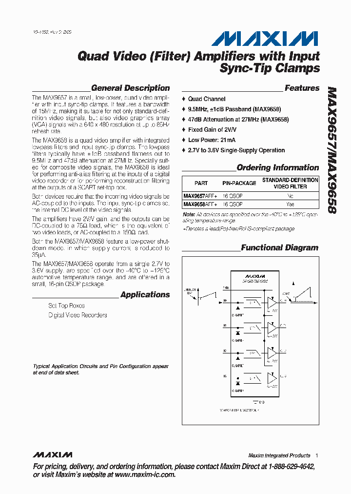 MAX9657AEE_4698231.PDF Datasheet