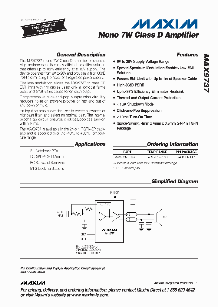 MAX9737_4398255.PDF Datasheet