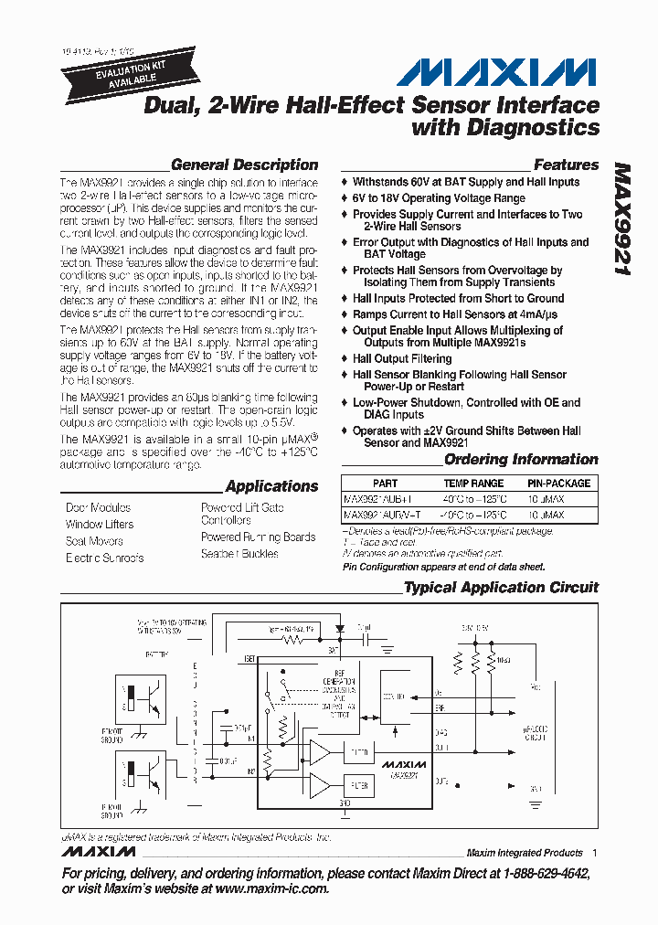 MAX9921AUBT_4611941.PDF Datasheet