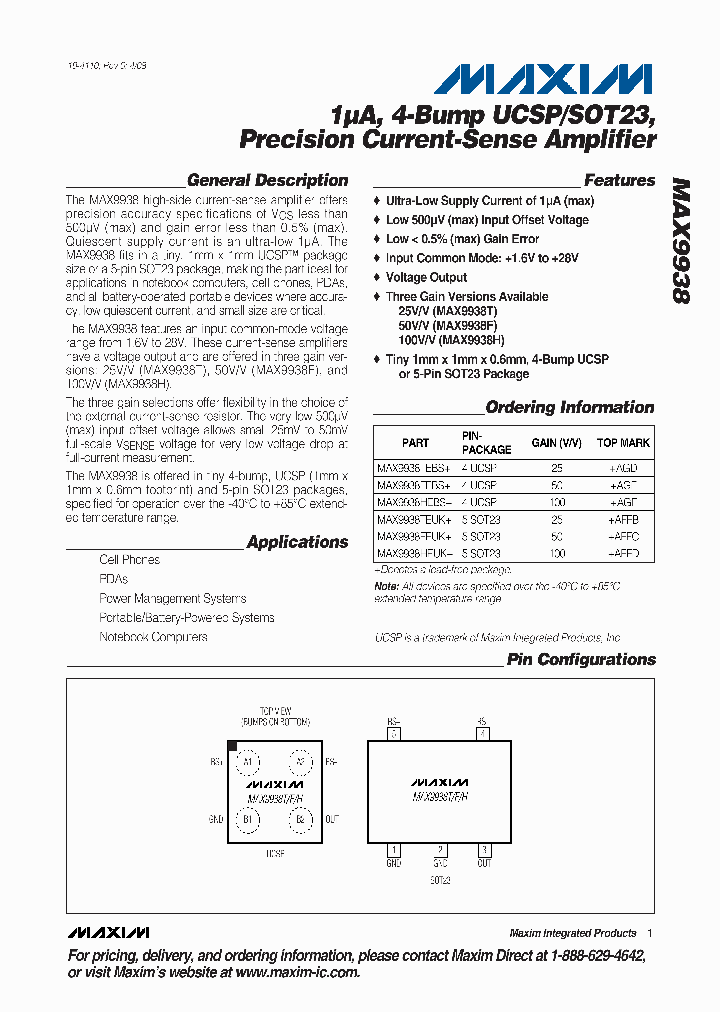 MAX9938FEBS_4184997.PDF Datasheet