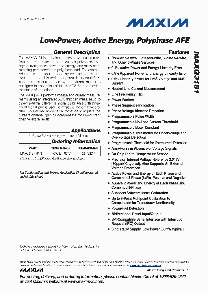 MAXQ3181-RAN_4634395.PDF Datasheet
