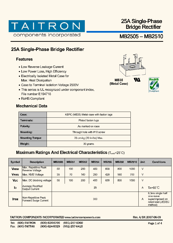 MB2505_4790286.PDF Datasheet