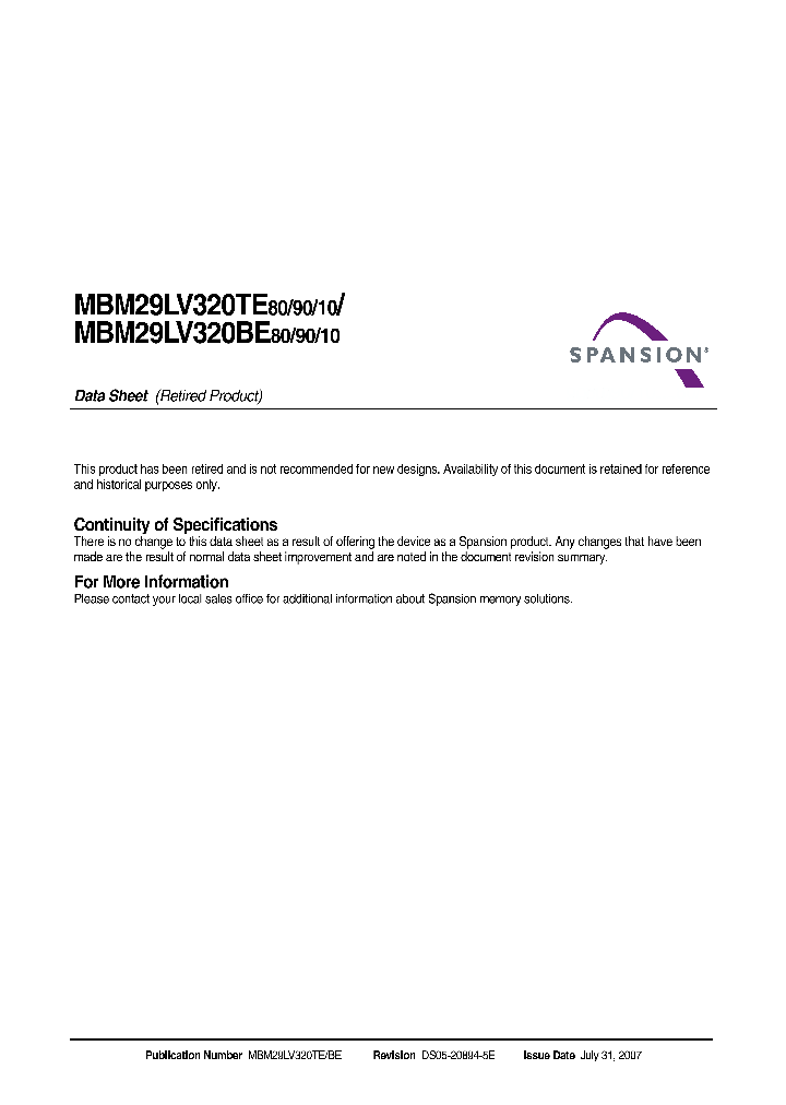 MBM29LV320TE80TN_4869671.PDF Datasheet