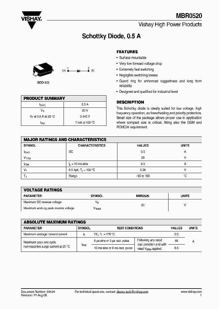 MBR0520_4277835.PDF Datasheet