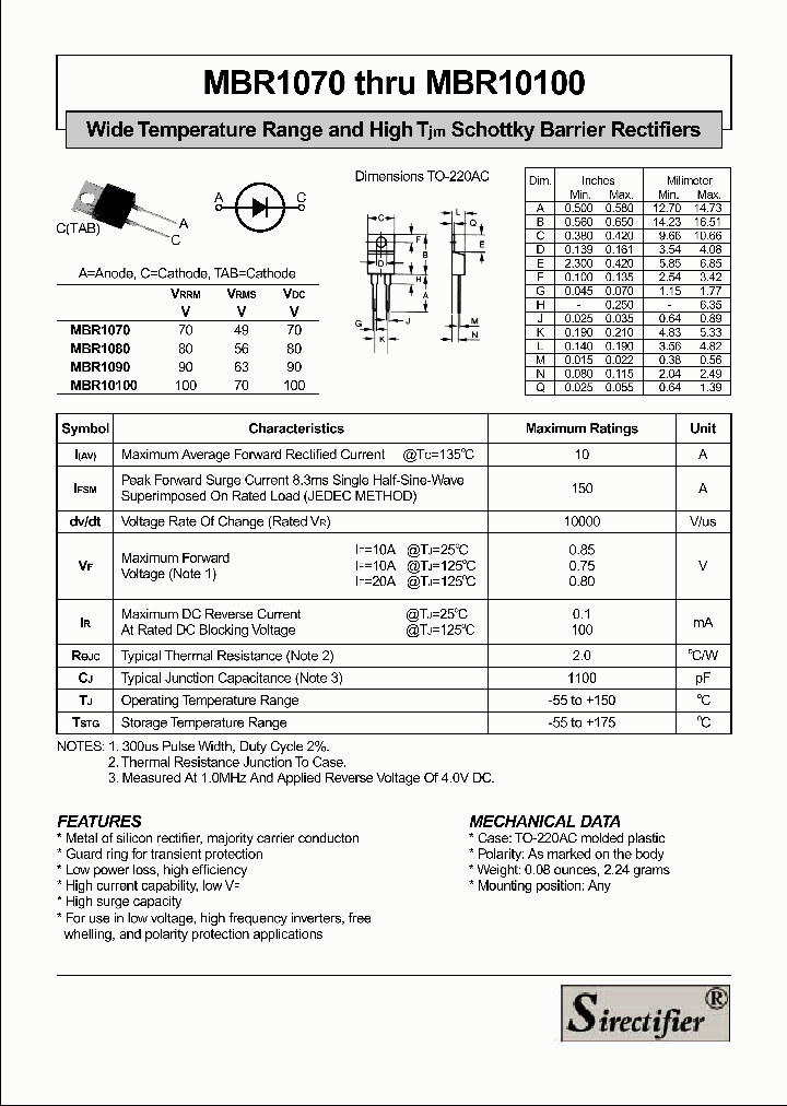MBR10100_4625853.PDF Datasheet