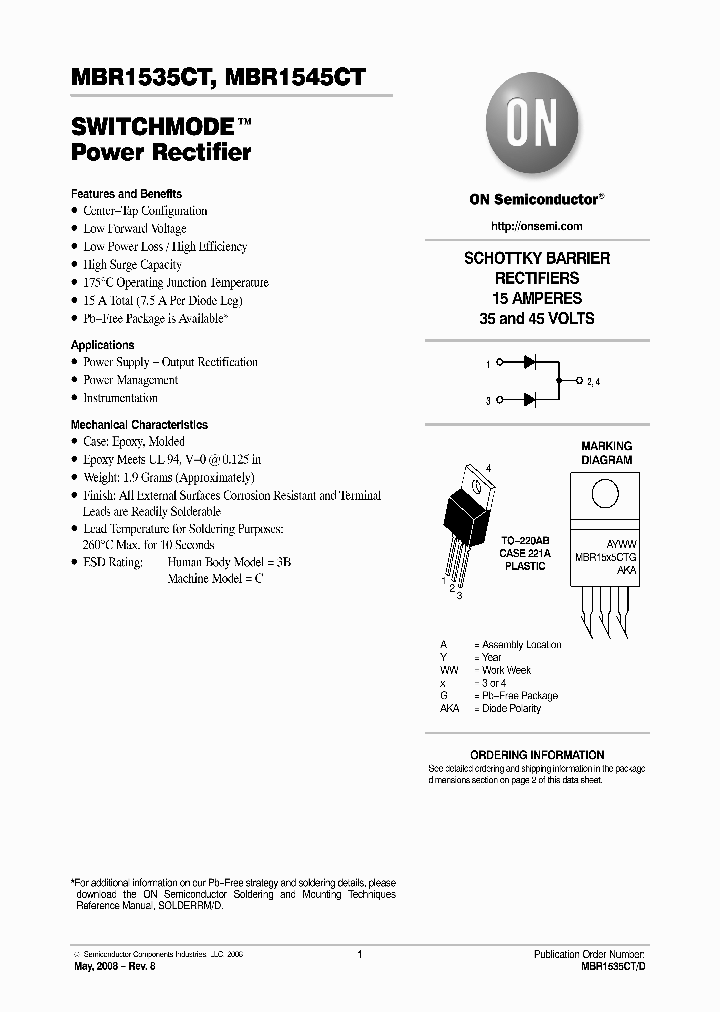 MBR1545CT_4641766.PDF Datasheet