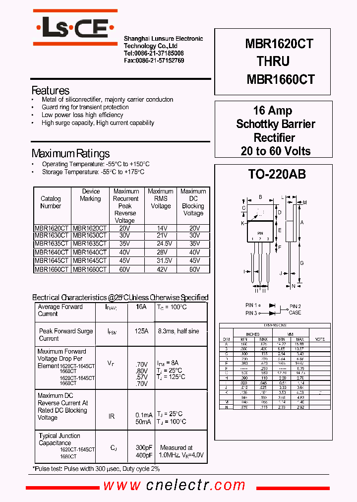 MBR1630CT_4848798.PDF Datasheet