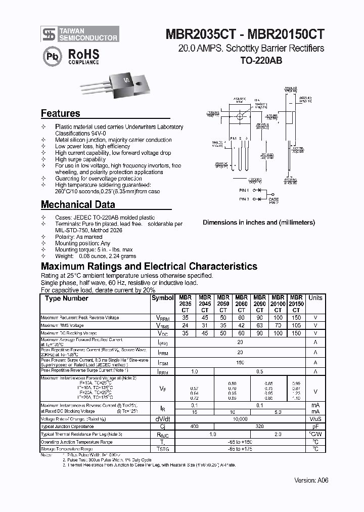 MBR2035CT1_4848792.PDF Datasheet