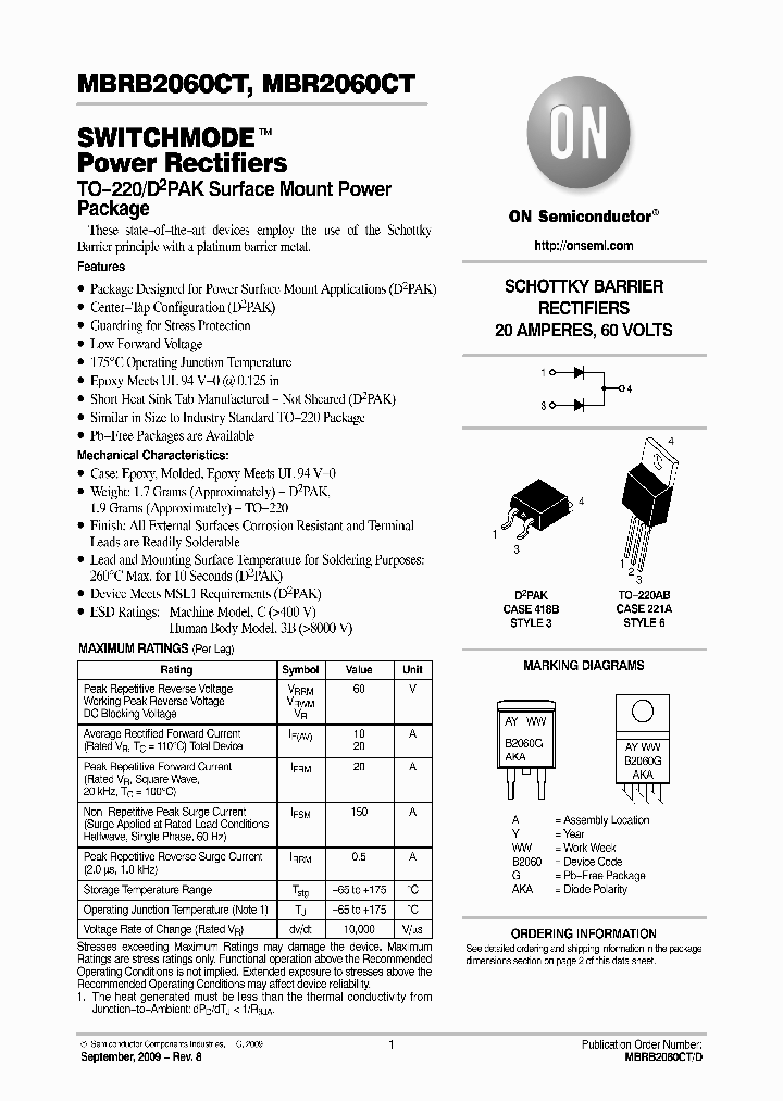 MBR2060CTG_4637252.PDF Datasheet