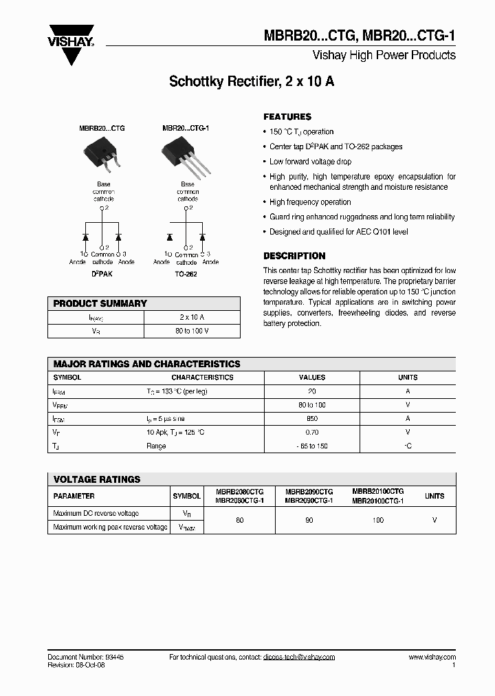 MBR2080CTG-1TRL_4486383.PDF Datasheet