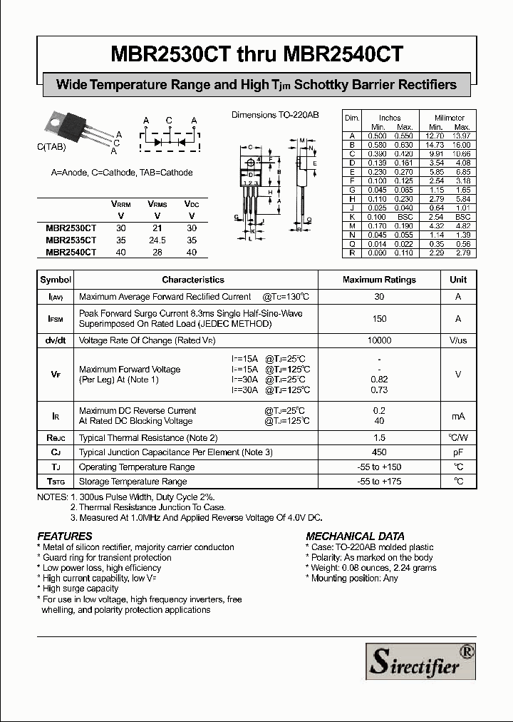 MBR2530CT_4198996.PDF Datasheet