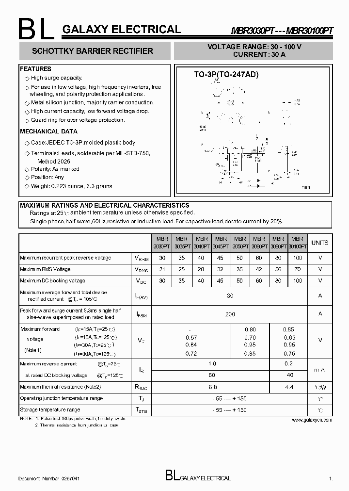 MBR30100PT_4469372.PDF Datasheet