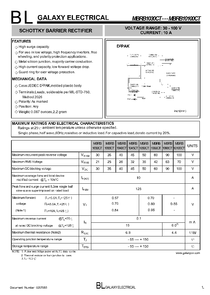 MBRB10100CT_4169684.PDF Datasheet