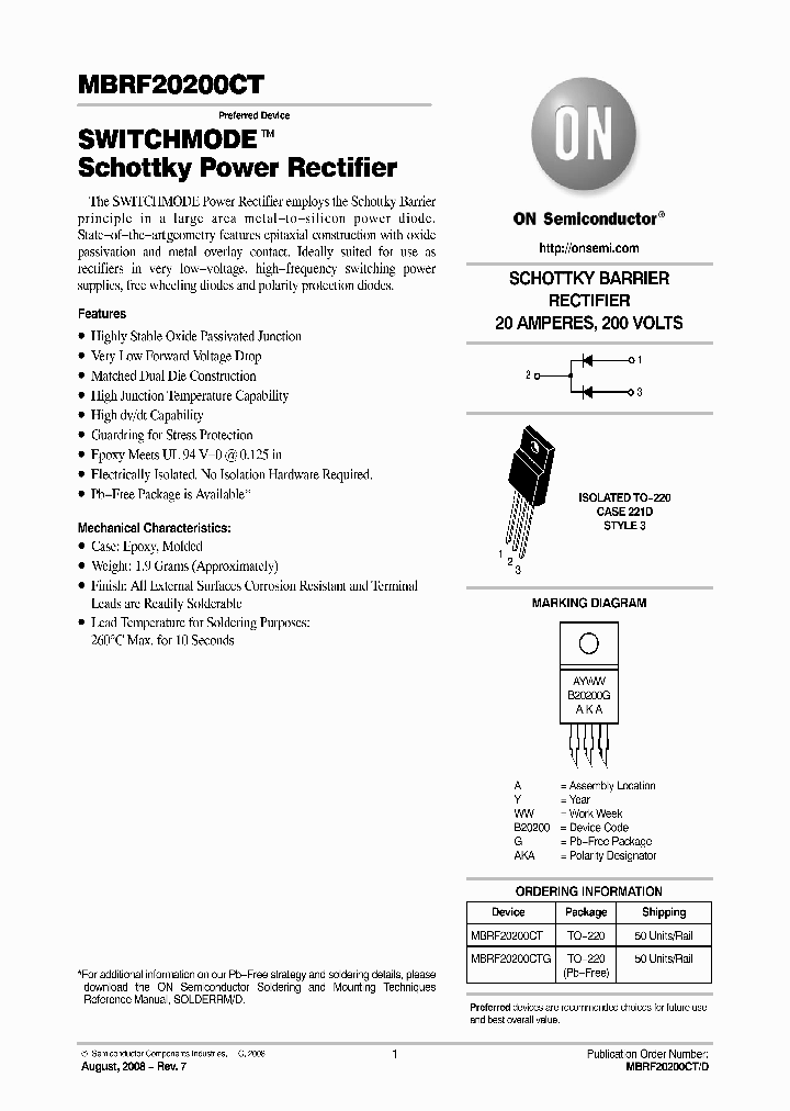 MBRF20200CTG_4637684.PDF Datasheet