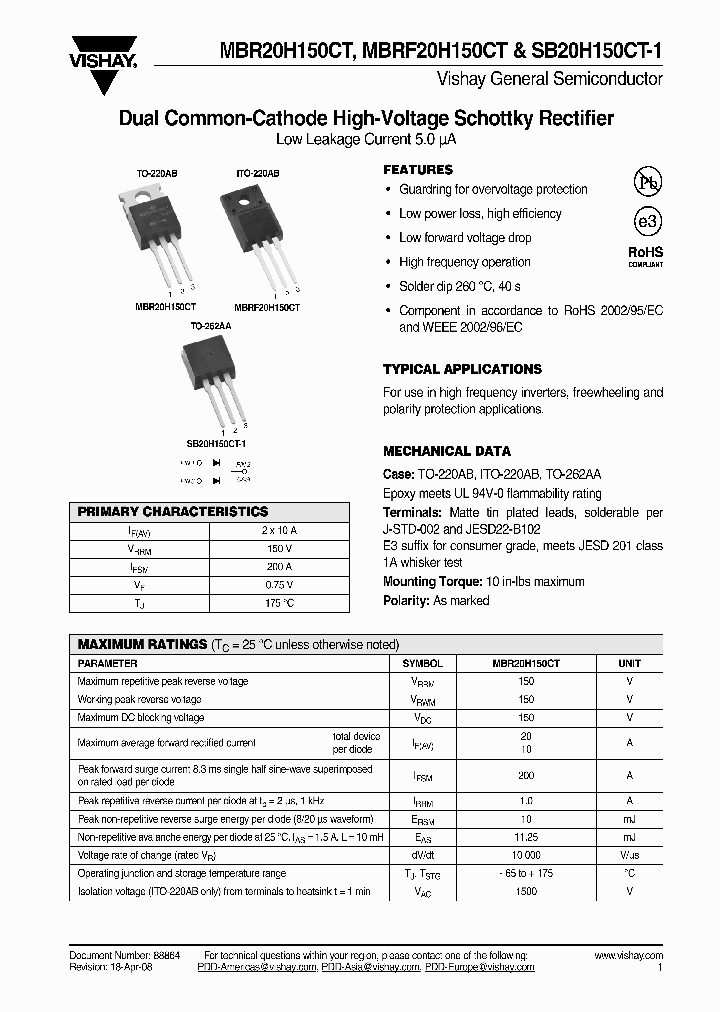 MBRF20H150CT_4341267.PDF Datasheet