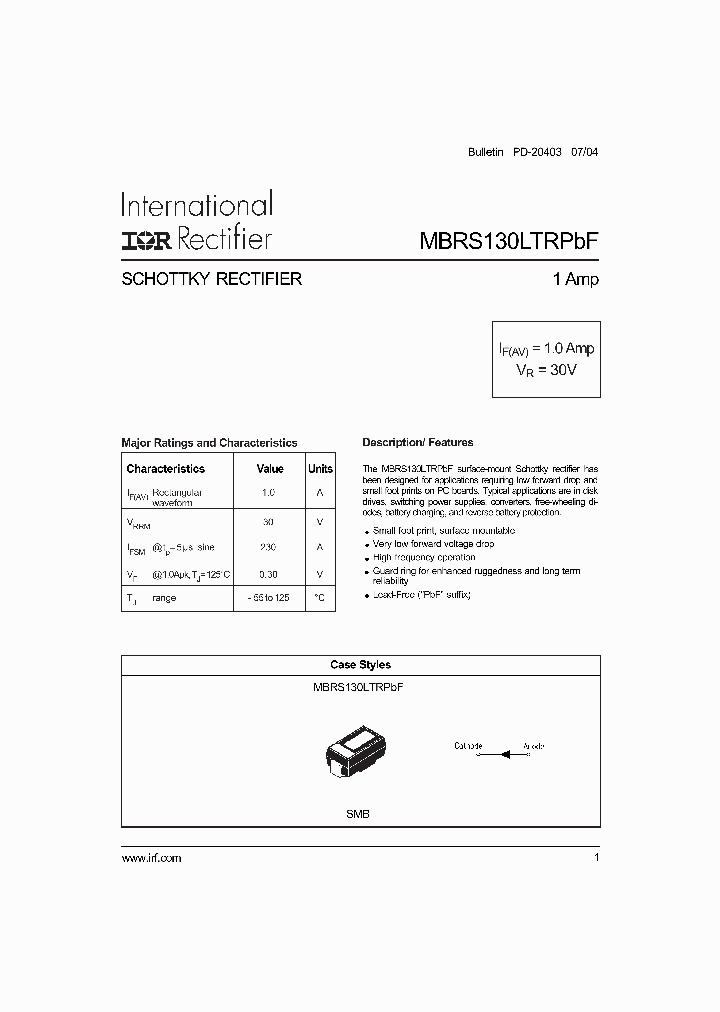 MBRS130LTRPBF_4169208.PDF Datasheet
