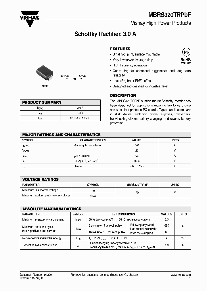 MBRS320TR_4254929.PDF Datasheet