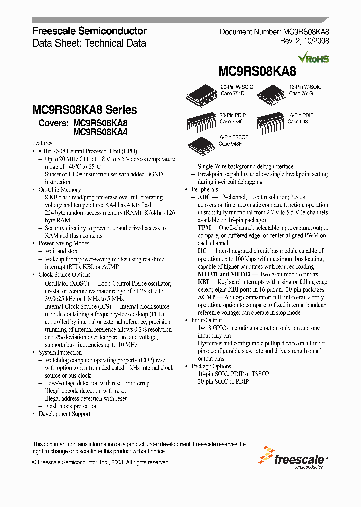 MC9RS08KA8CPG_4344428.PDF Datasheet