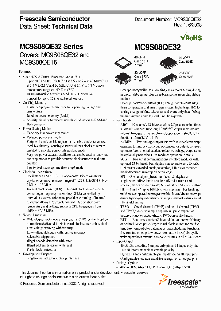 MC9S08QE32CLC_4288713.PDF Datasheet