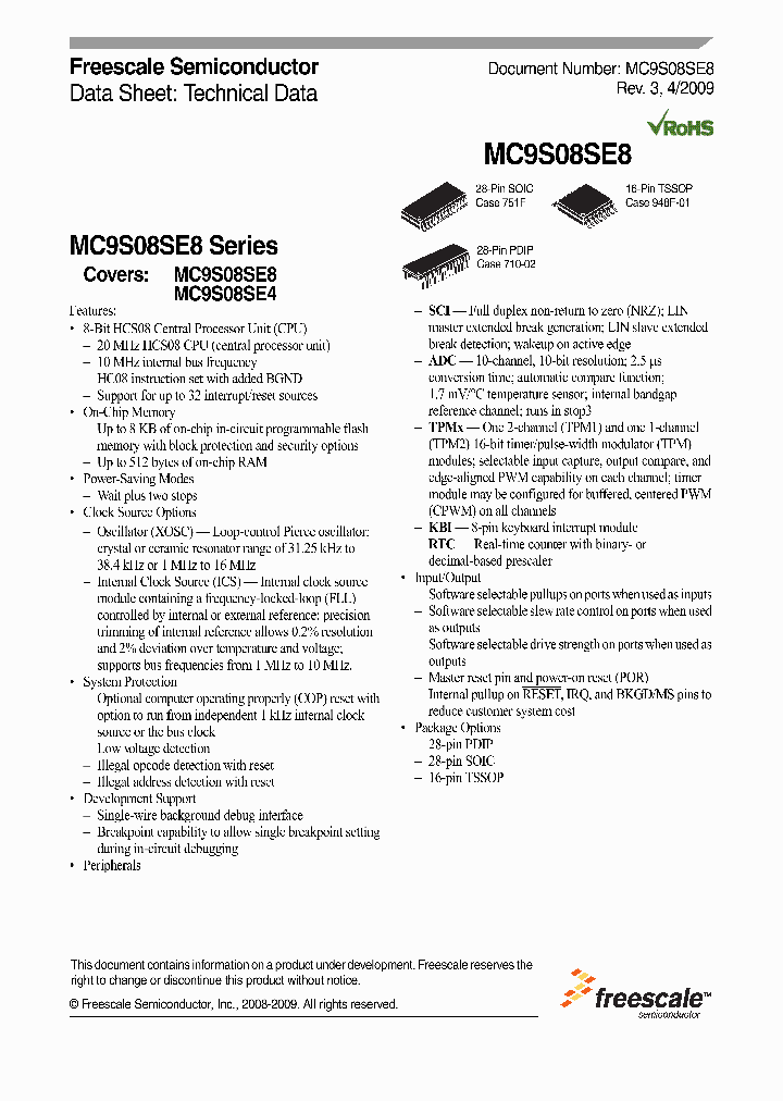 MC9S08SE8_4824473.PDF Datasheet