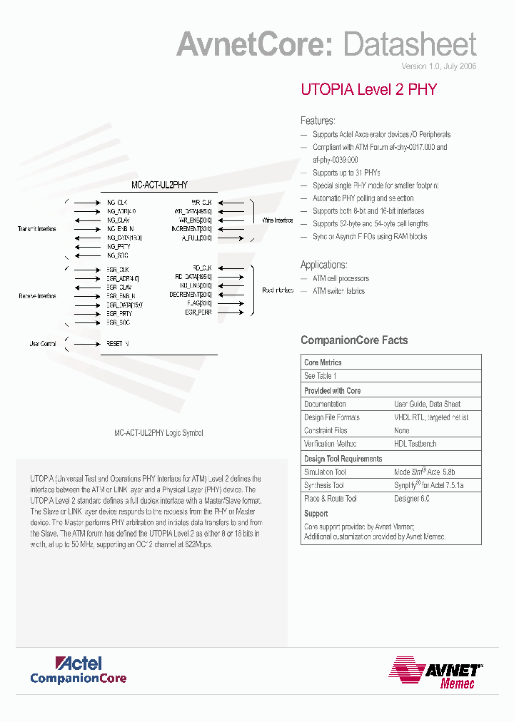 MC-ACT-UL2PHY_4331669.PDF Datasheet