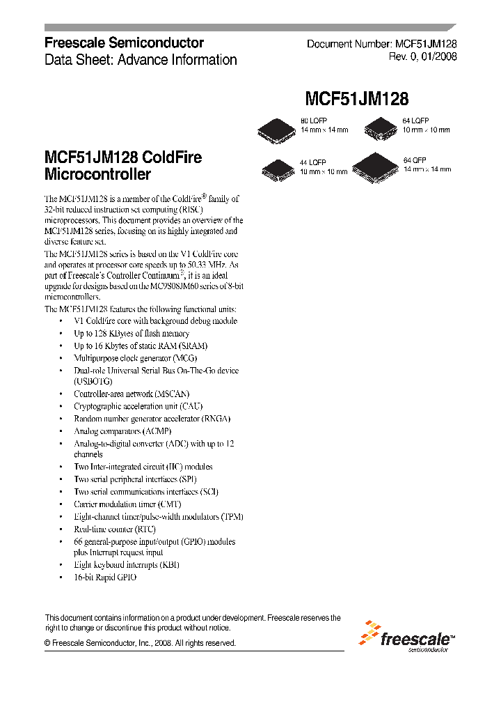 MCF51JM128_4200722.PDF Datasheet
