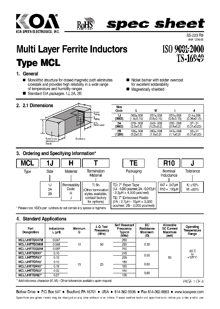 MCL2AJTTE100_4565903.PDF Datasheet