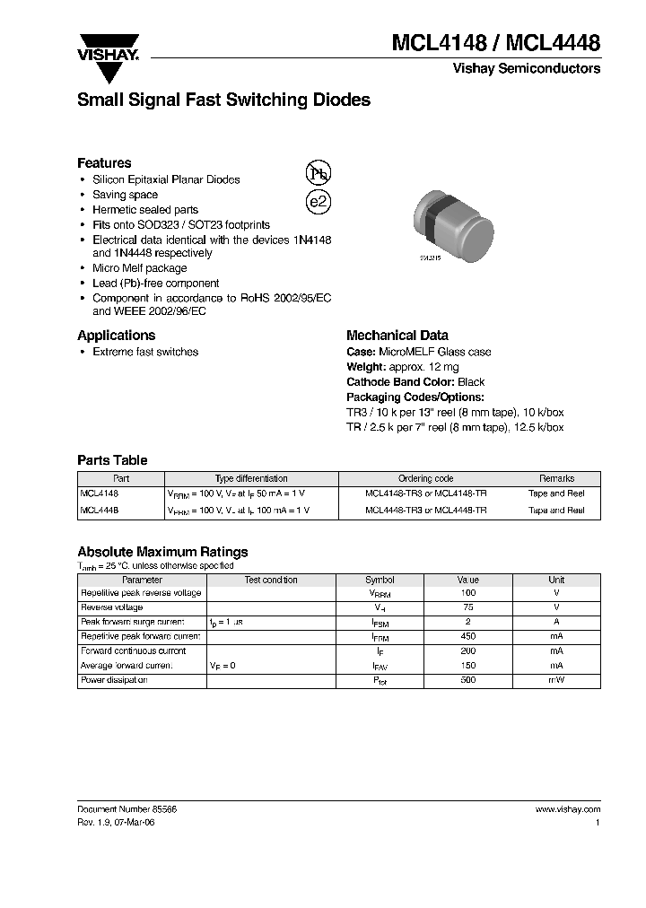 MCL4148-TR_4313683.PDF Datasheet
