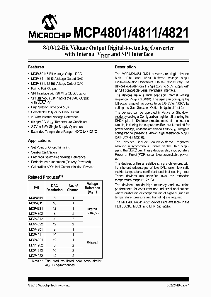 MCP4821_4635377.PDF Datasheet