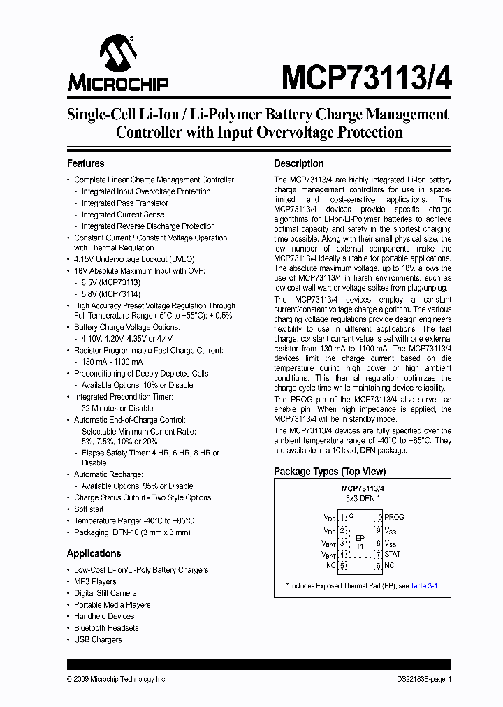 MCP73113_4636845.PDF Datasheet