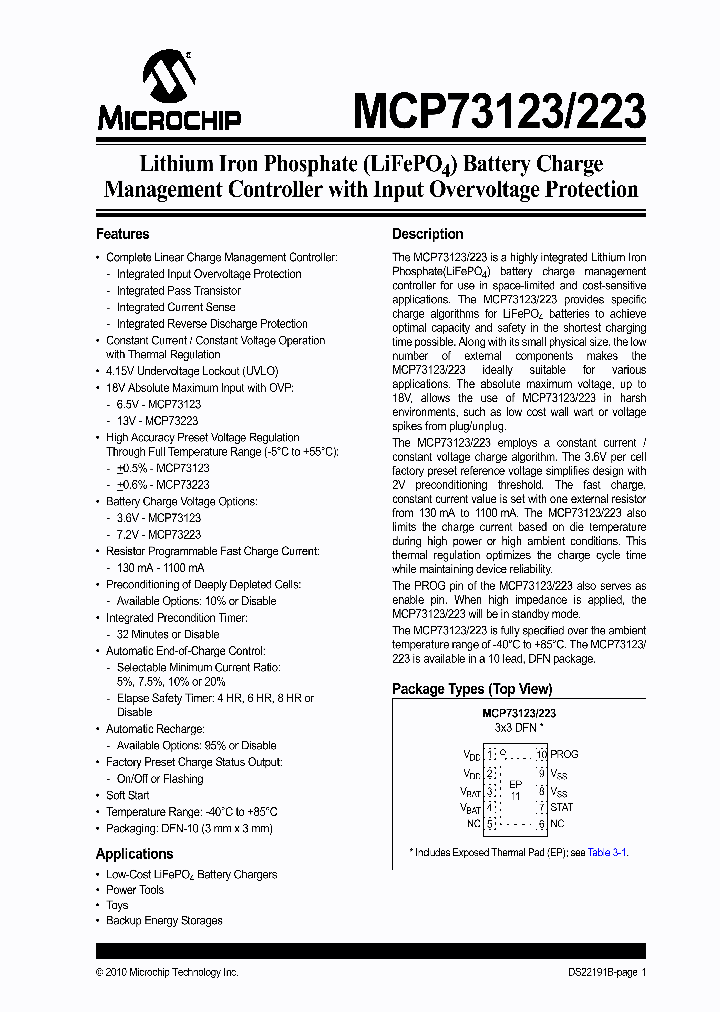 MCP73223-C2MF_4590030.PDF Datasheet