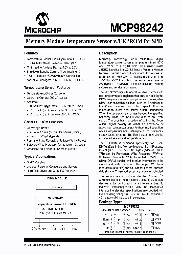 MCP98242T-BEMC_4507333.PDF Datasheet