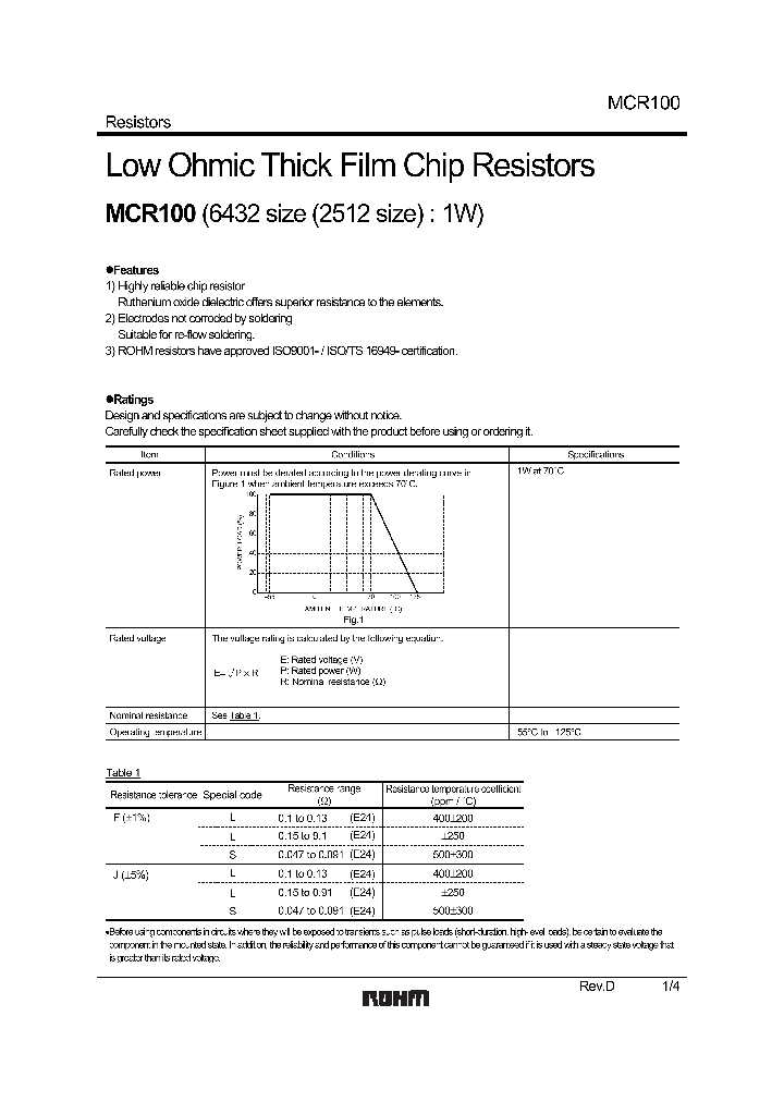 MCR100JZHFL_4732526.PDF Datasheet