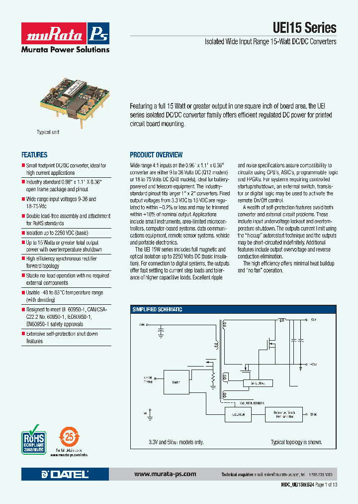 MDCUEI-15W_4447790.PDF Datasheet