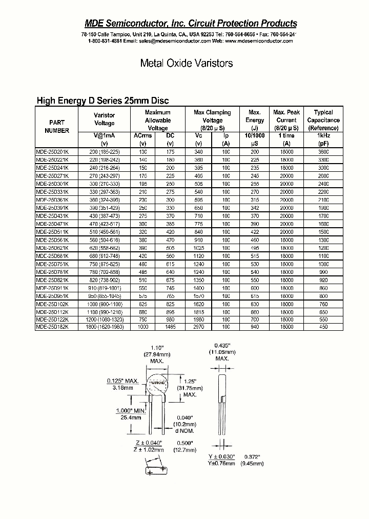 MDE-25D471K_4771827.PDF Datasheet