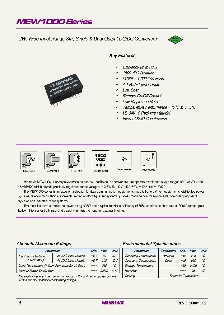 MEW1000_4378910.PDF Datasheet