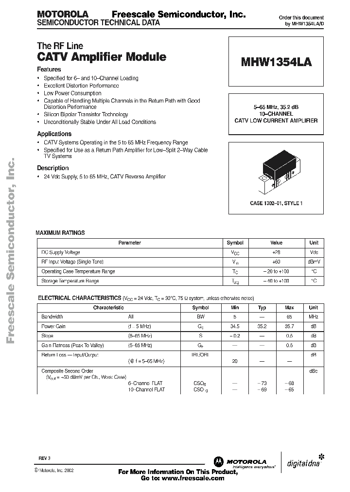 MHW1354LA_4372803.PDF Datasheet