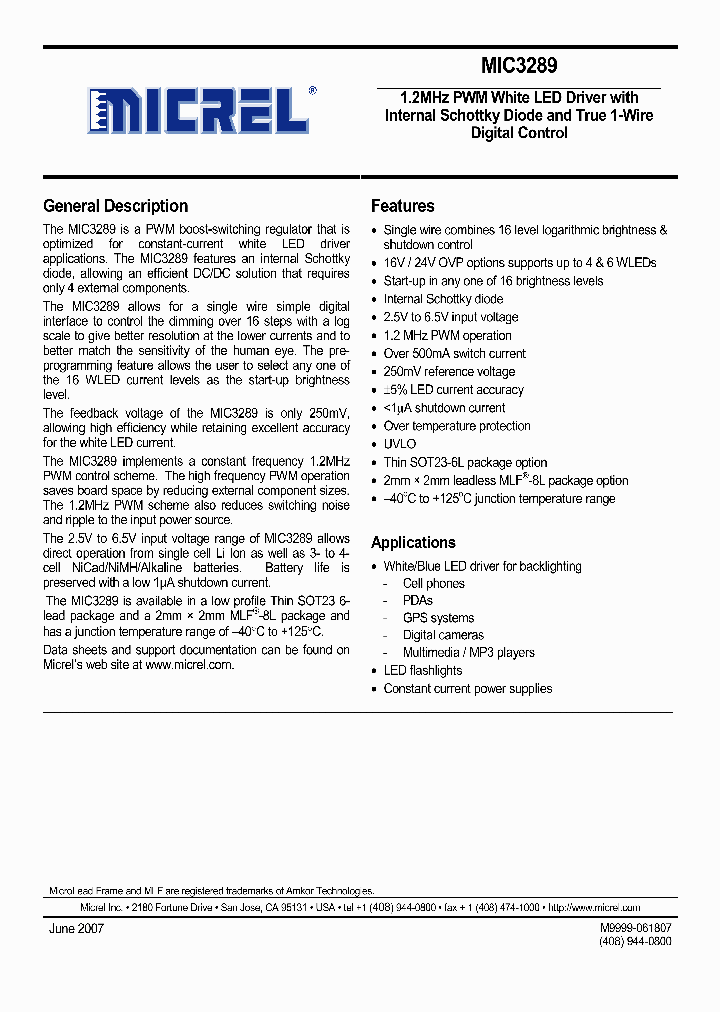 MIC3289_4197061.PDF Datasheet